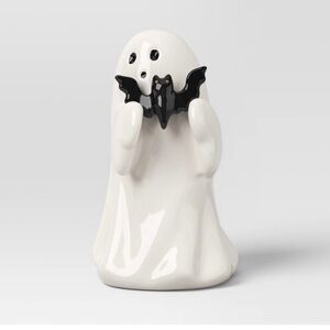 Target brand Ceramic Ghost with Bat Halloween figurine- Hyde & EEK! Boutique